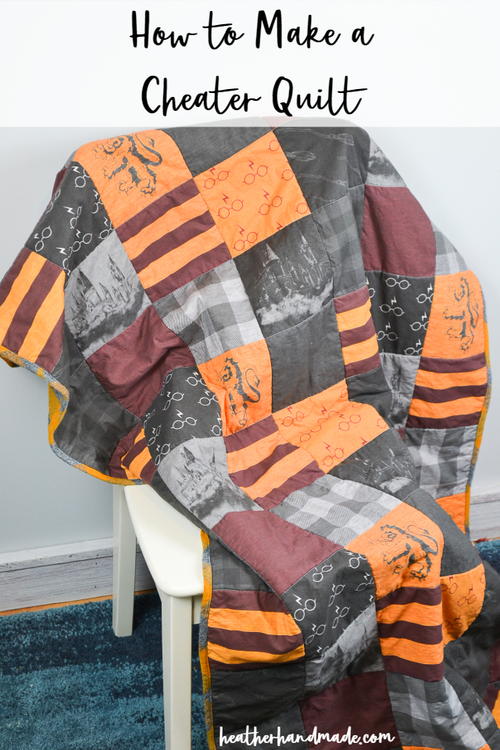 How to Sew a Cheater Quilt