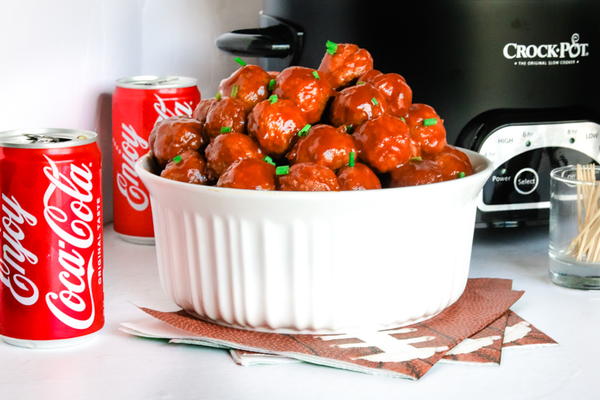 3-Ingredient Slow Cooker Coca-Cola Meatballs