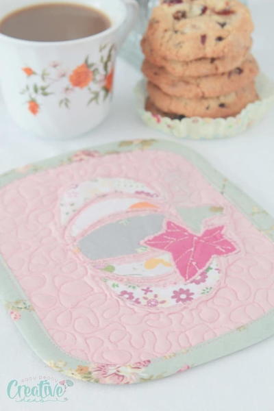 Pumpkin Mug Rug Sewing Tutorial