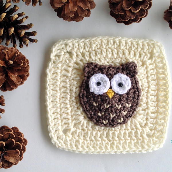 Woodland Owl Granny Square Pattern