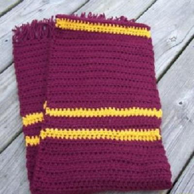 gryffindor scarf crochet pattern