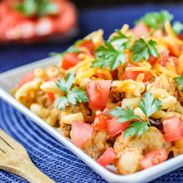 Slow Cooker Cheeseburger Casserole