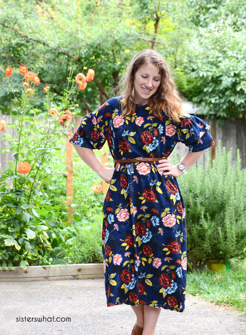 Bell Sleeve Dress | AllFreeSewing.com