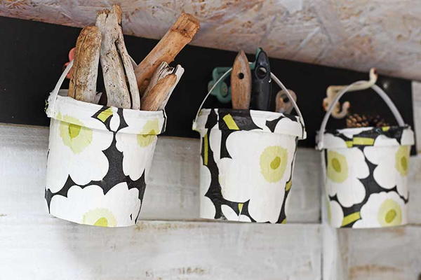 Upcycled Deisgner Storage Buckets