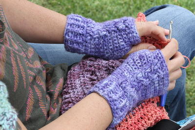 Braided Cable Wrist Warmers