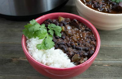 Creole Instant Pot Black Beans