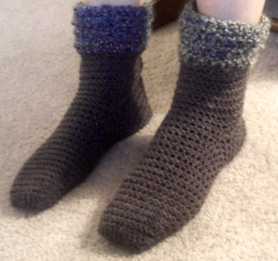 Crochet Bootsy Socks | AllFreeCrochet.com