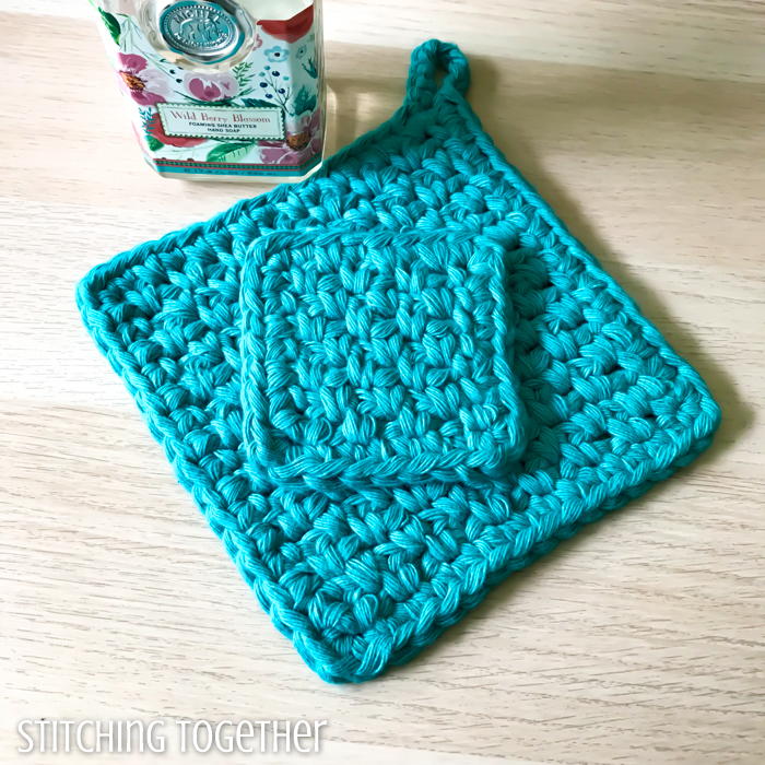 Easy Square Crochet Potholders - Your Crochet