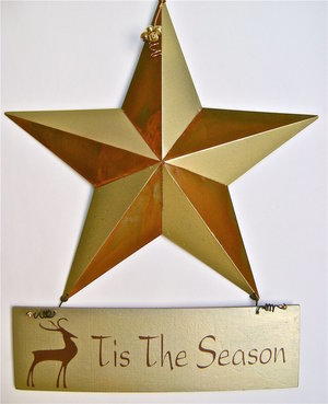 Golden Star Door Decoration