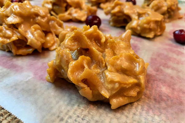 No Bake Peanut Butter Cornflake Cookies