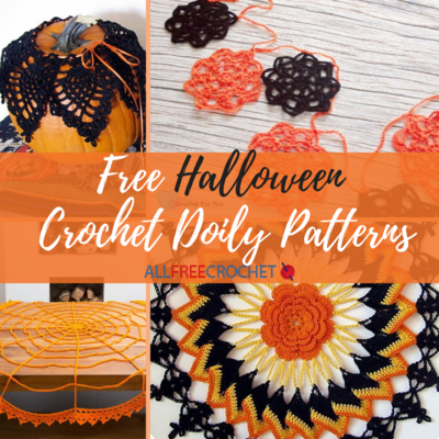12 Free Halloween Crochet Doily Patterns