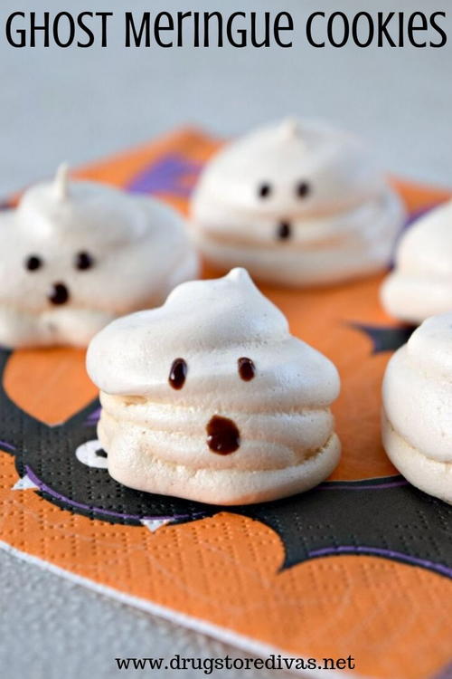 Ghost Meringue Cookies