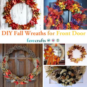 Fall DIY Crochet Wreath | FaveCrafts.com