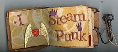 Steampunk Paperclay Book