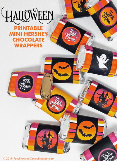 Printable Halloween Hershey Bar Wrappers | FaveCrafts.com Printable Halloween Hershey Bar Wrappers | FaveCrafts.com