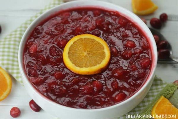 Orange Amaretto Cranberry Sauce