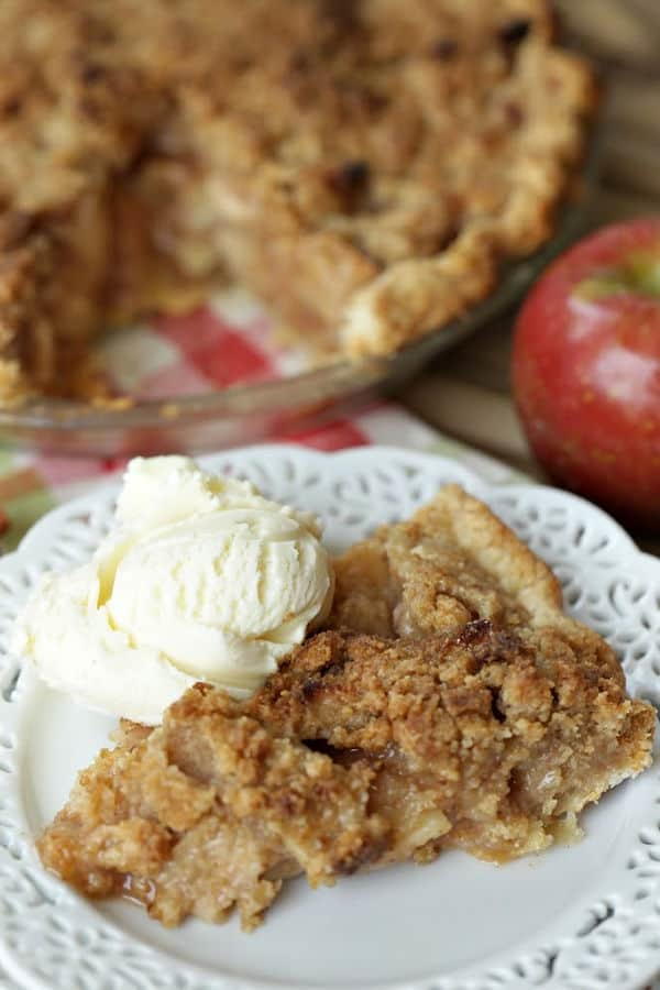 best ever apple crumb pie