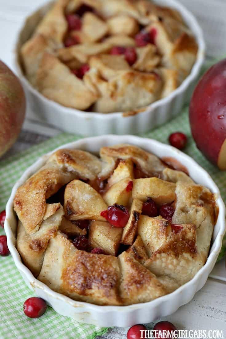 Apple Cranberry Tarts | TheBestDessertRecipes.com