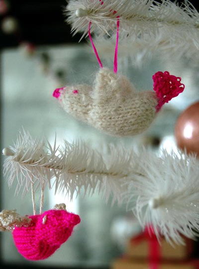 Holiday Bird Ornaments