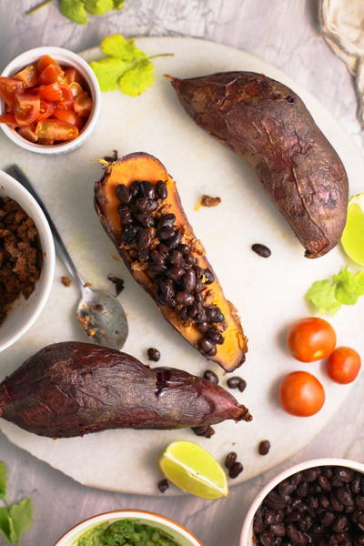 Stuffed Baked Sweet Potato