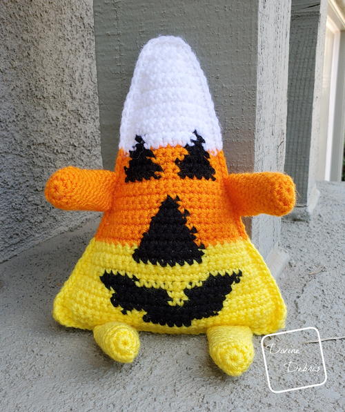 Candy Crochet Corn-O-Lantern