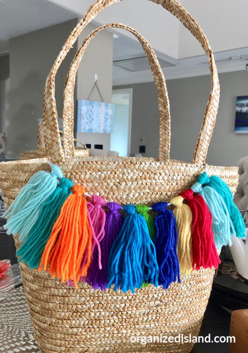 DIY Straw Tote Bag Quick Craft Idea