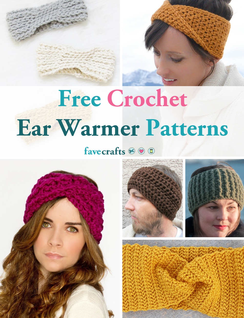 Free Crochet Flower Headband Ear Warmer Pattern