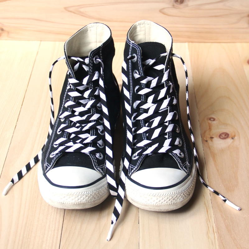 DIY Fabric Shoelaces | DIYIdeaCenter.com