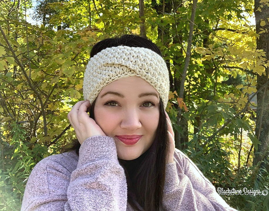 Falling Leaves Ear Warmer | AllFreeCrochet.com