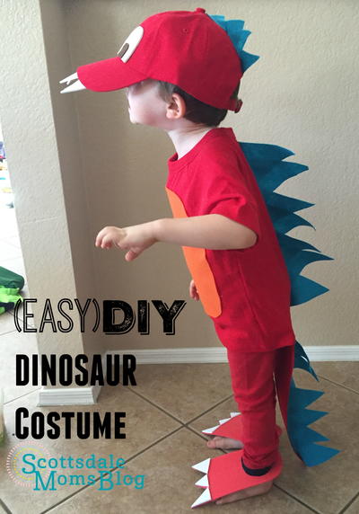 Easy DIY Boys Dinosaur Costume