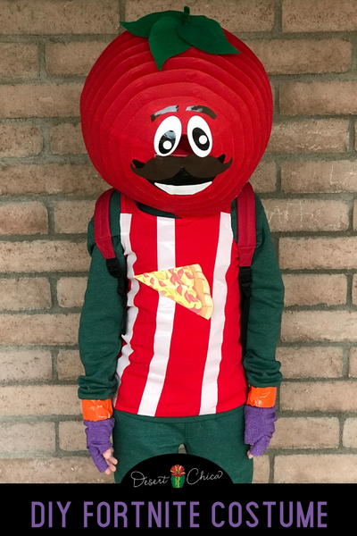 DIY Fortnite Tomatohead Costume | FaveCrafts.com - 400 x 600 jpeg 45kB