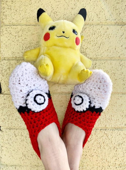 Pokeball Slippers