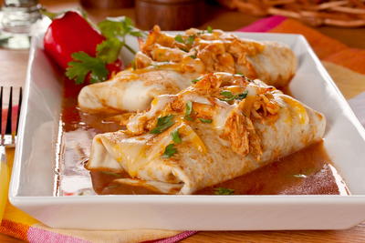 Slow Cooker Chicken Enchiladas