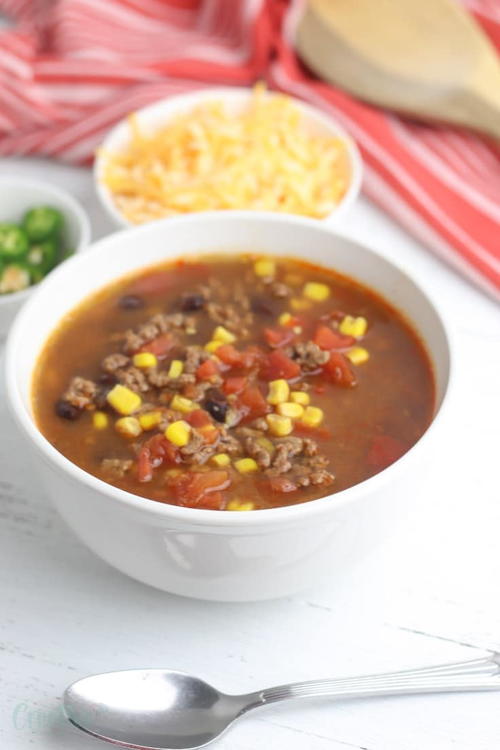 Easy Taco Soup Recipe with Chilis
