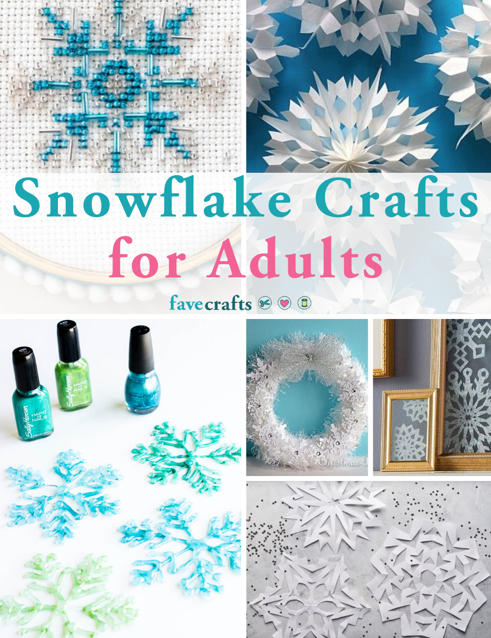 21 Snowflake Crafts for Adults FaveCrafts
