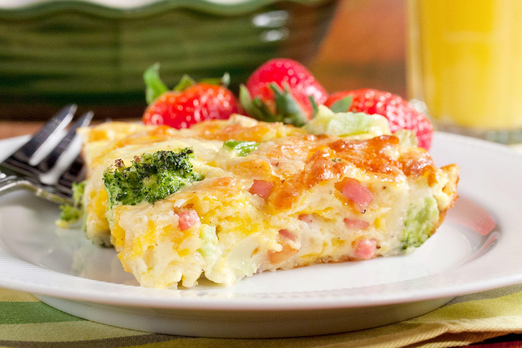 Broccoli and Ham Quiche-image