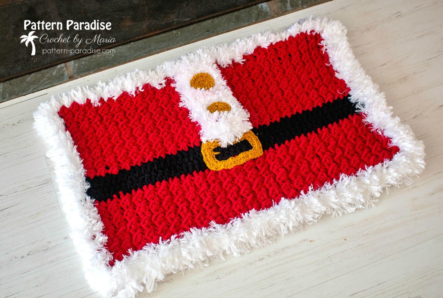 Santa Rug | AllFreeCrochet.com