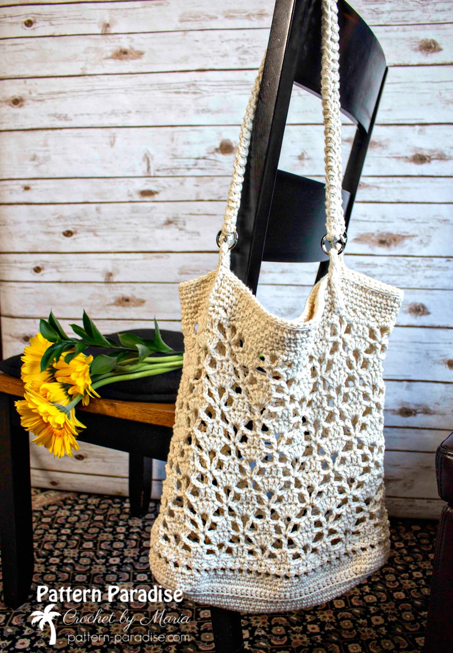 Diy crochet market bag hot sale