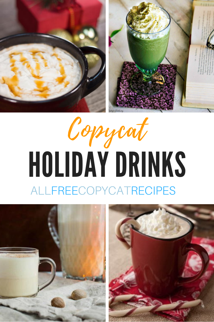 18 Holiday Drink Recipes | AllFreeCopycatRecipes.com