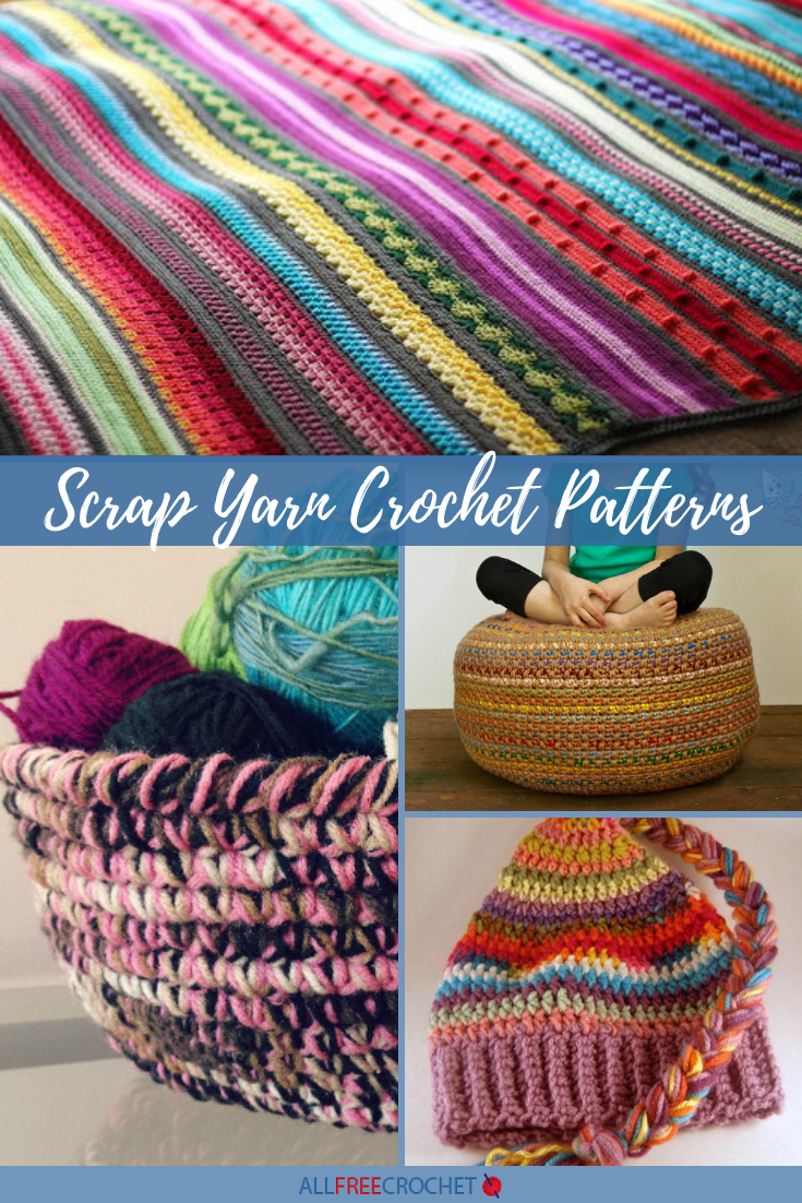 Scrap Yarn Storage Basket  Crochet basket pattern free, Scrap yarn  crochet, Crochet storage baskets