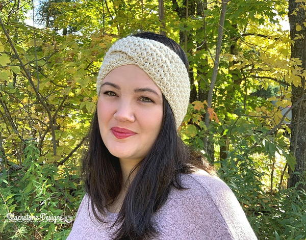 Falling Leaves Crochet Ear Warmer