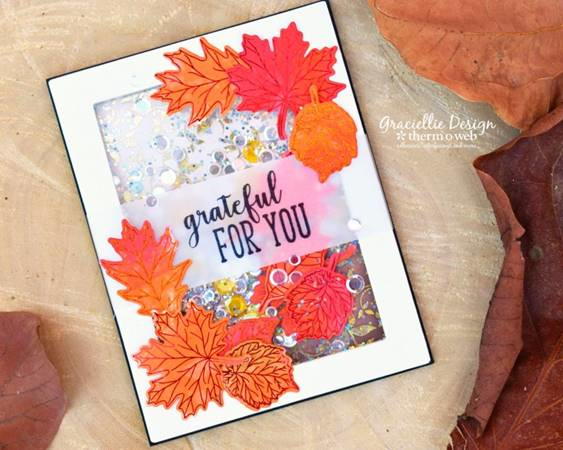 Thankful Leaves DIY Shaker Card