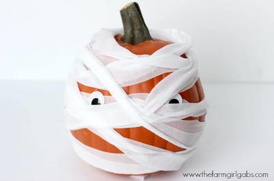 Jack-O-Mummy Pumpkin