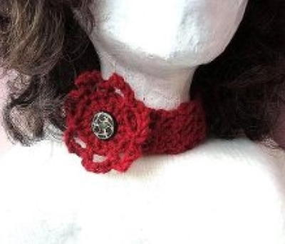 How to Crochet a Choker or Headband
