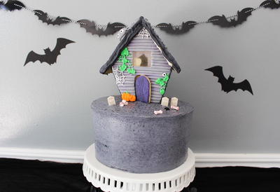 Sugar Cookie Haunted House Cake Topper