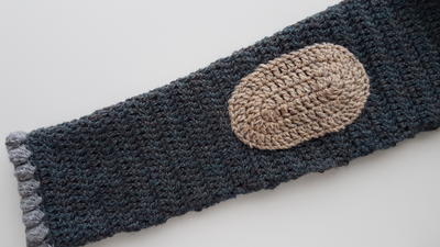 DIY Crochet Elbow Patch  Crochet Oval Tutorial 