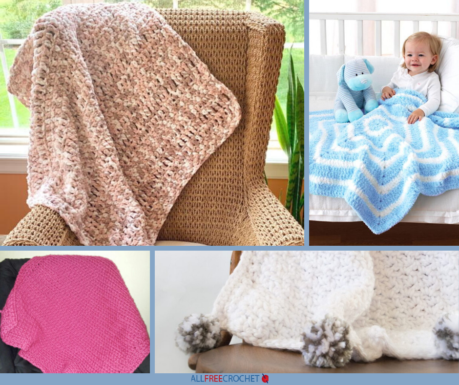 14 Super Bulky Yarn Baby Blanket Crochet Patterns AllFreeCrochet com