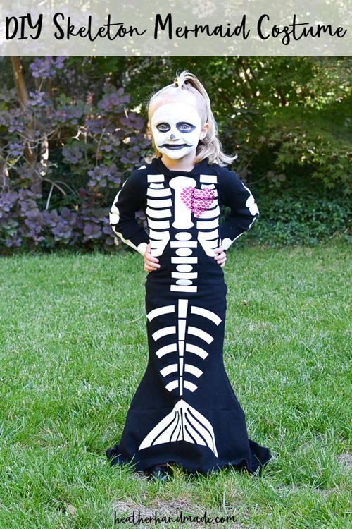 DIY Skeleton Mermaid Costume