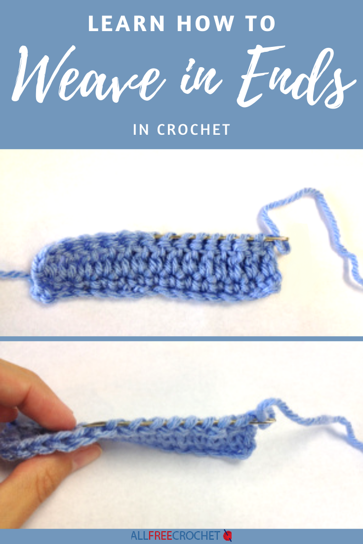 How to Finish a Crochet Pattern Weaving in Ends