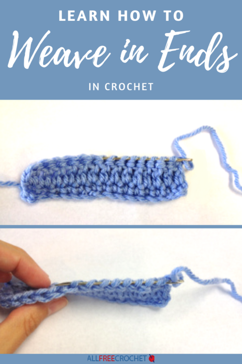 how to weave in ends crochet